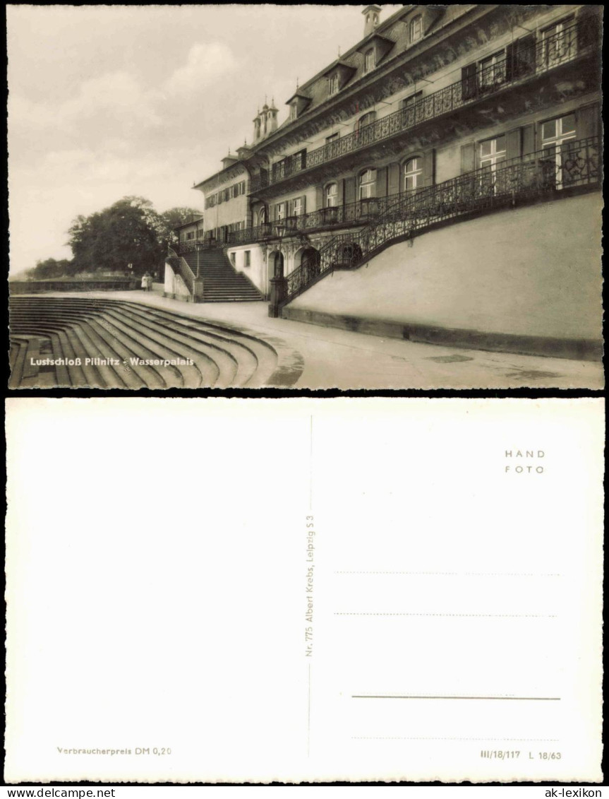 Ansichtskarte Pillnitz Lustschloß Pillnitz Wasserpalais 1963