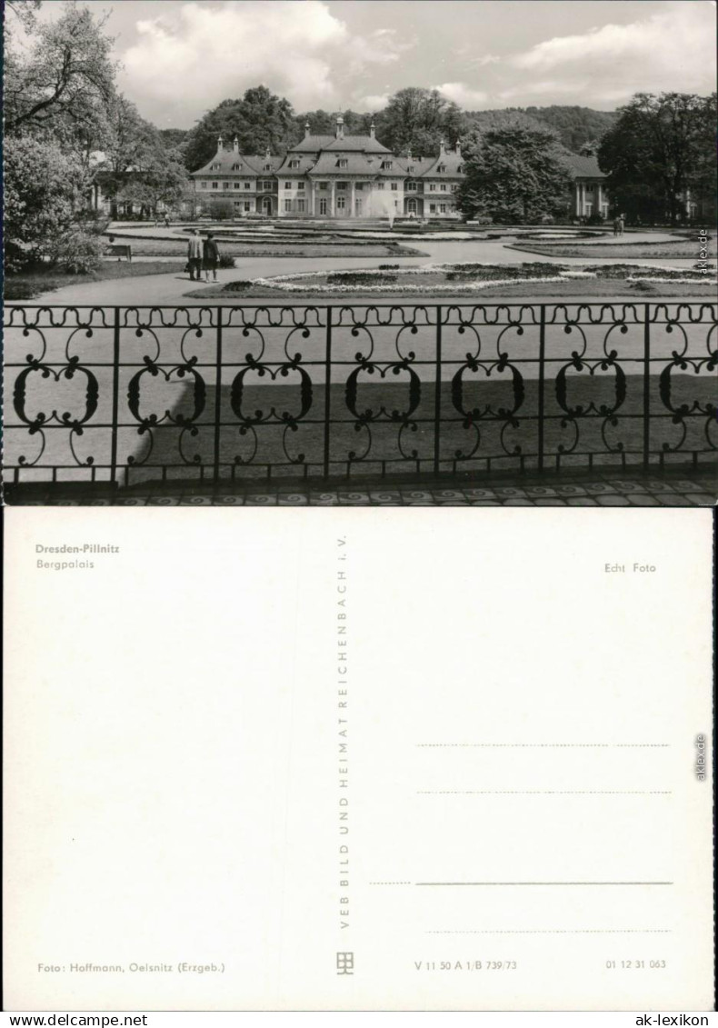 Ansichtskarte Pillnitz Schloss Pillnitz mit Gartenanlage 1973