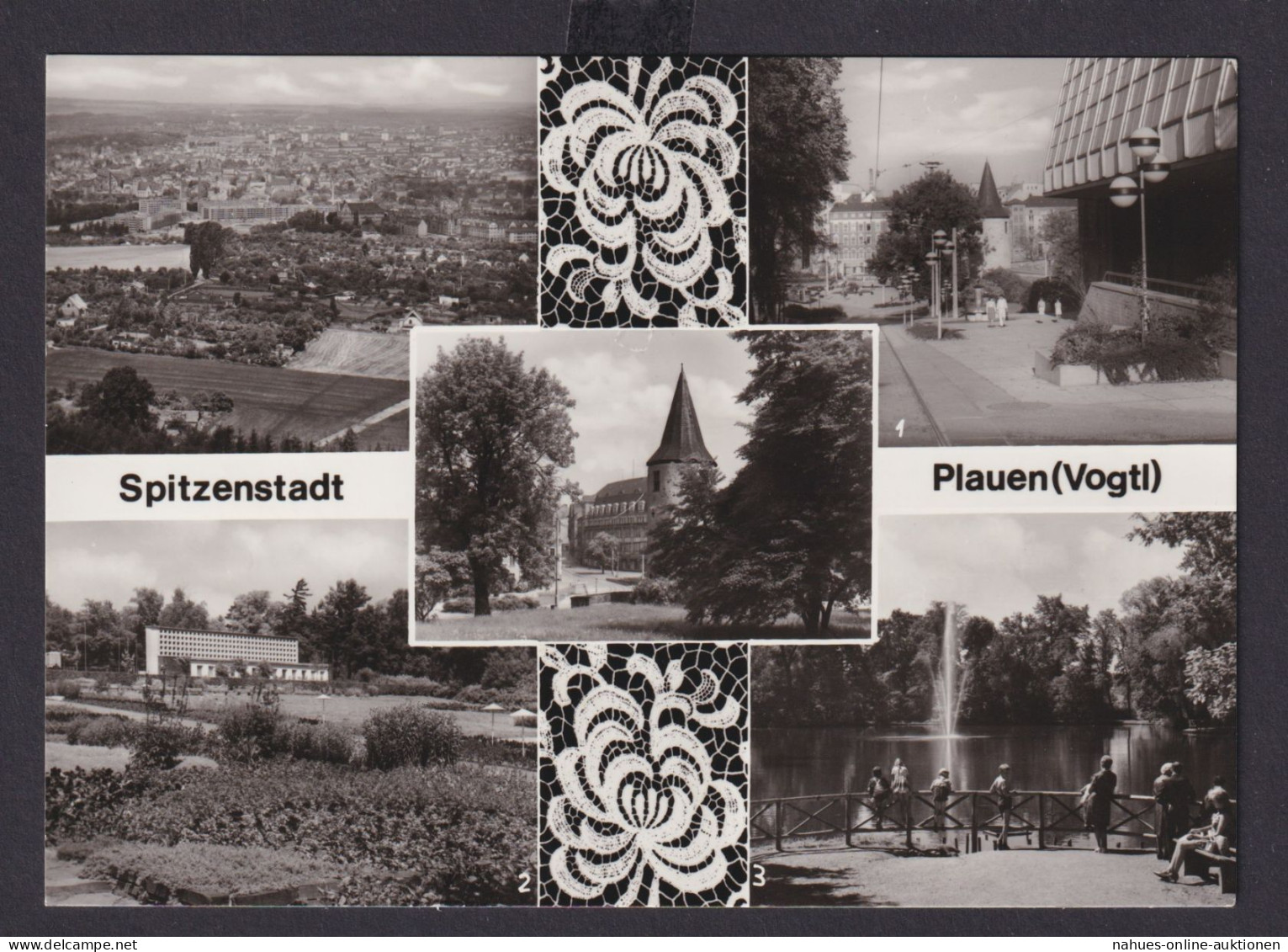 Ansichtskarte Plauen Vogtland Sachsen Ansichten nach Wildau Brandenburg