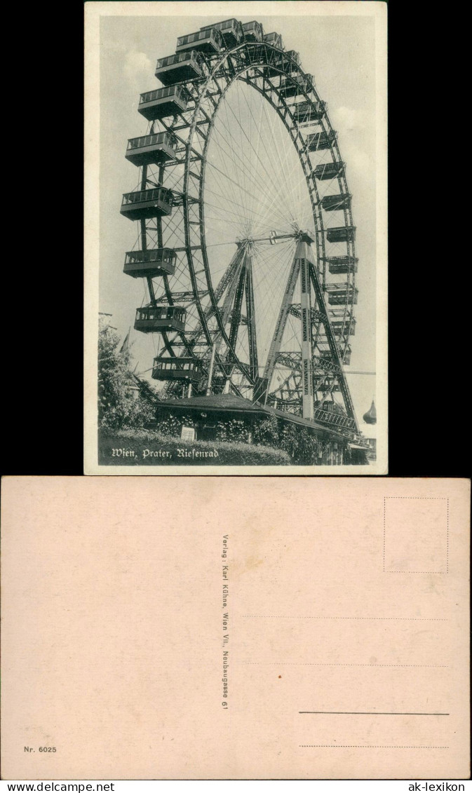 Ansichtskarte Prater-Wien Prater, Riesenrad - Gesamtansicht 1931