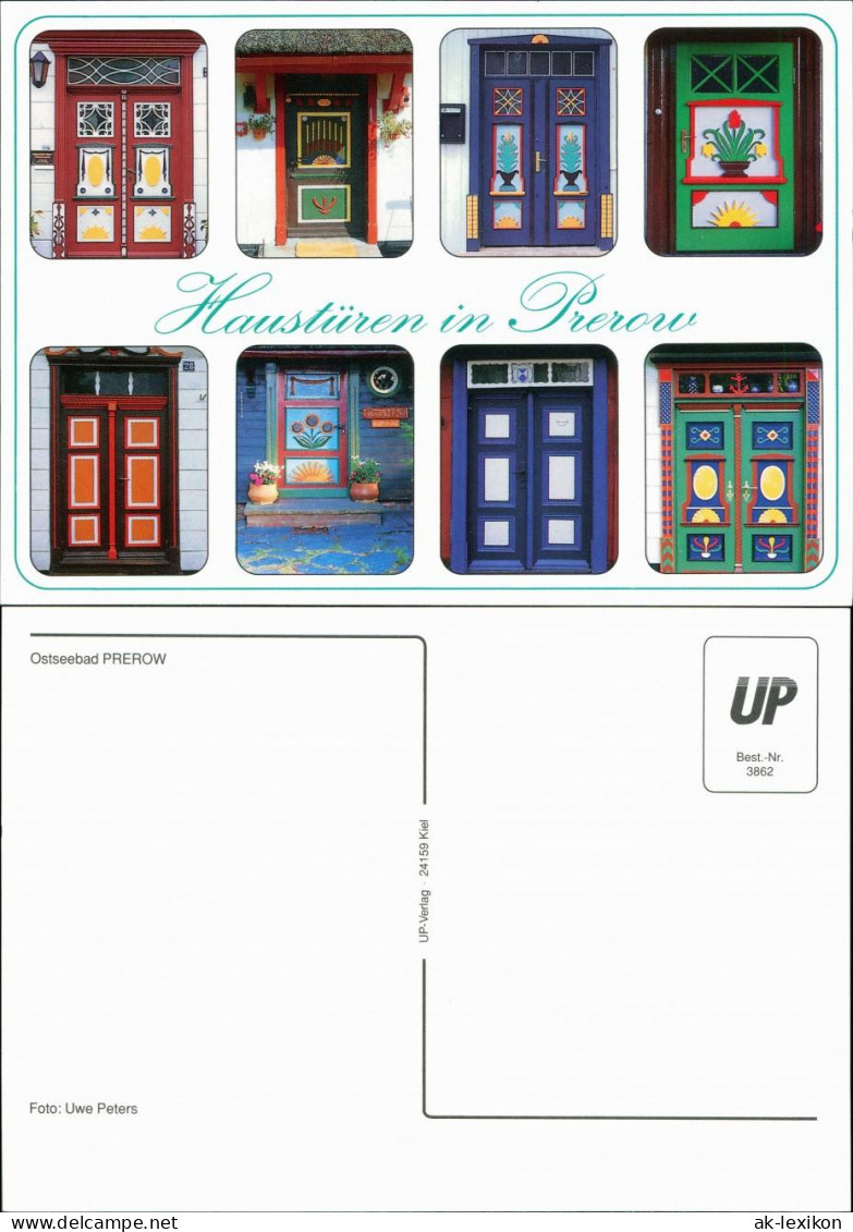 Ansichtskarte Prerow Haustüren 1995