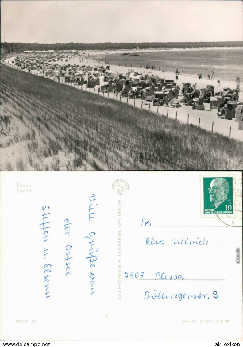 Ansichtskarte Prerow Strand 1970