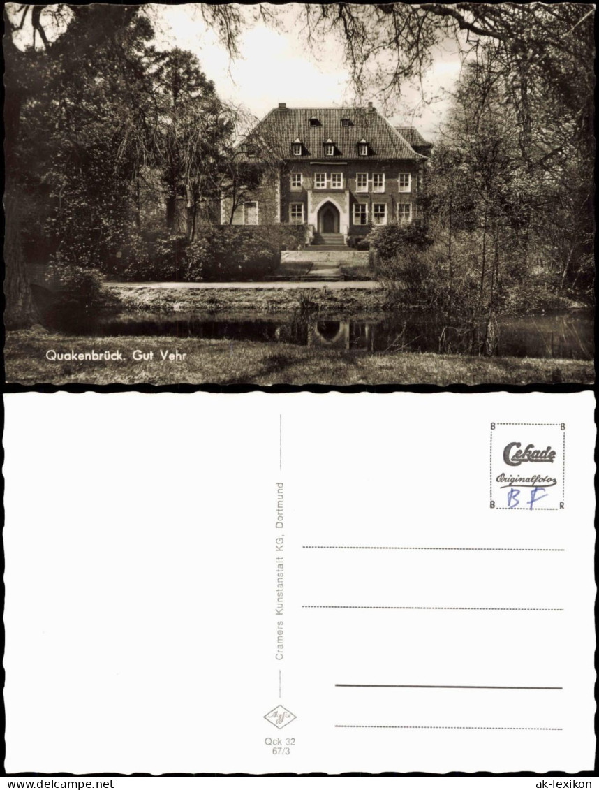 Ansichtskarte Quakenbrück Ortsansicht mit Gut Vehr 1967