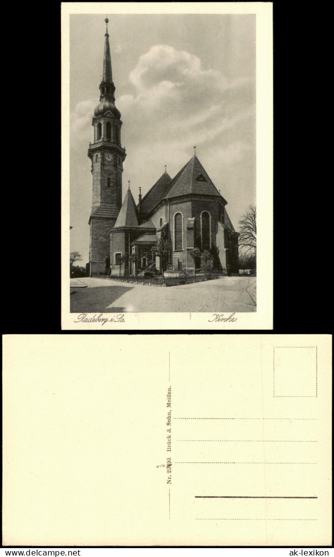 Ansichtskarte Radeberg Kirche 1925