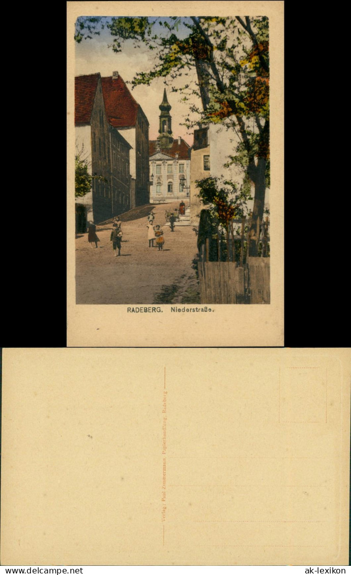 Ansichtskarte Radeberg Niederstraße 1925