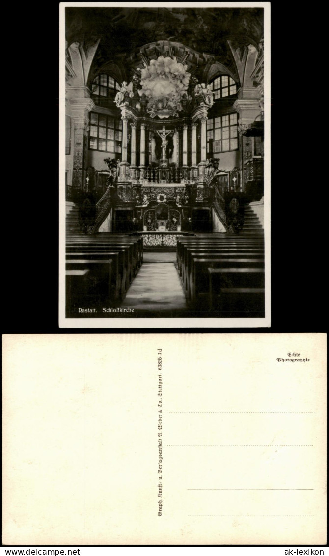 Ansichtskarte Rastatt Rastatt Schloßkirche Innenaufnahme 1910