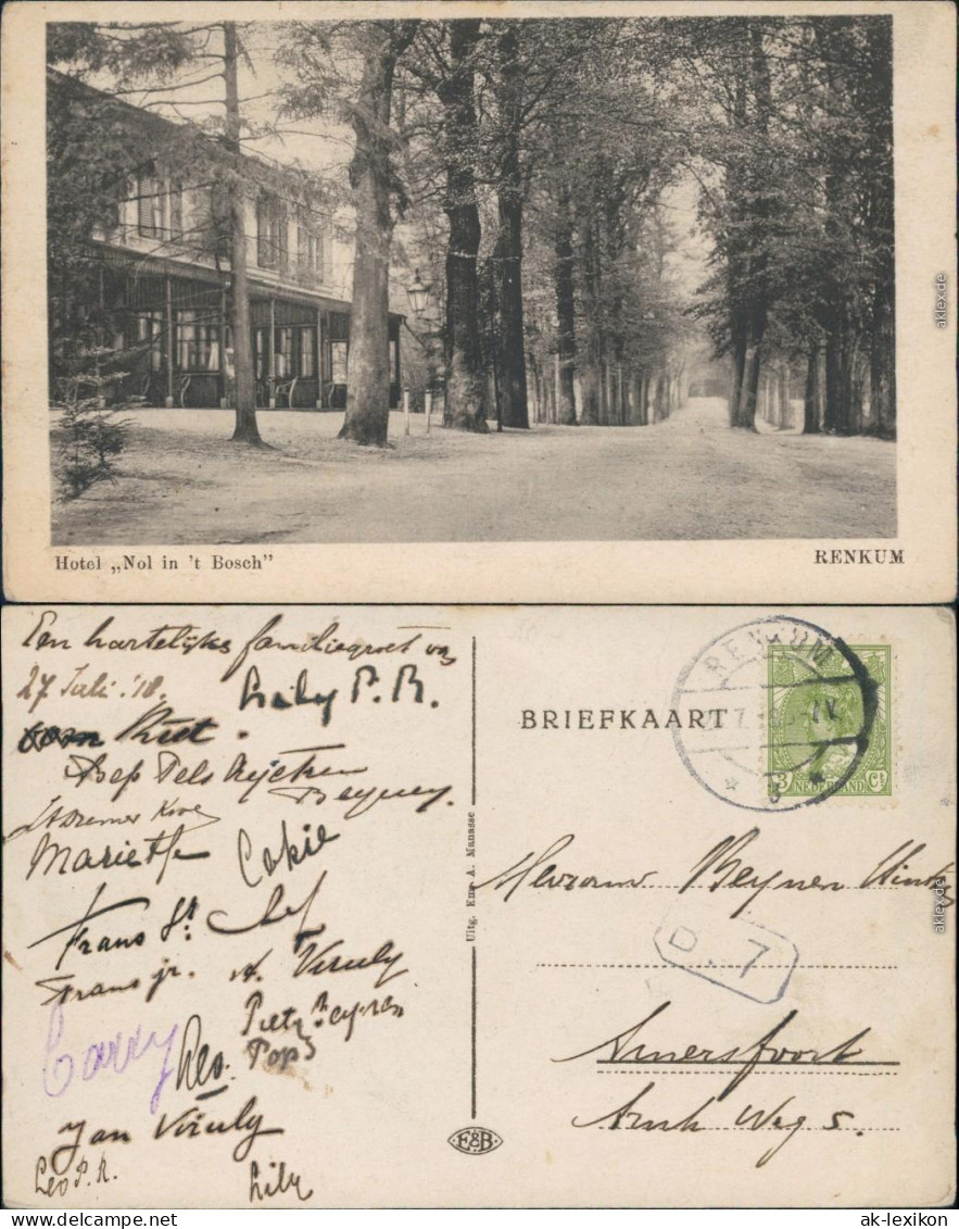 Ansichtskarte Renkum Hotel Nol in t Bosch 1935
