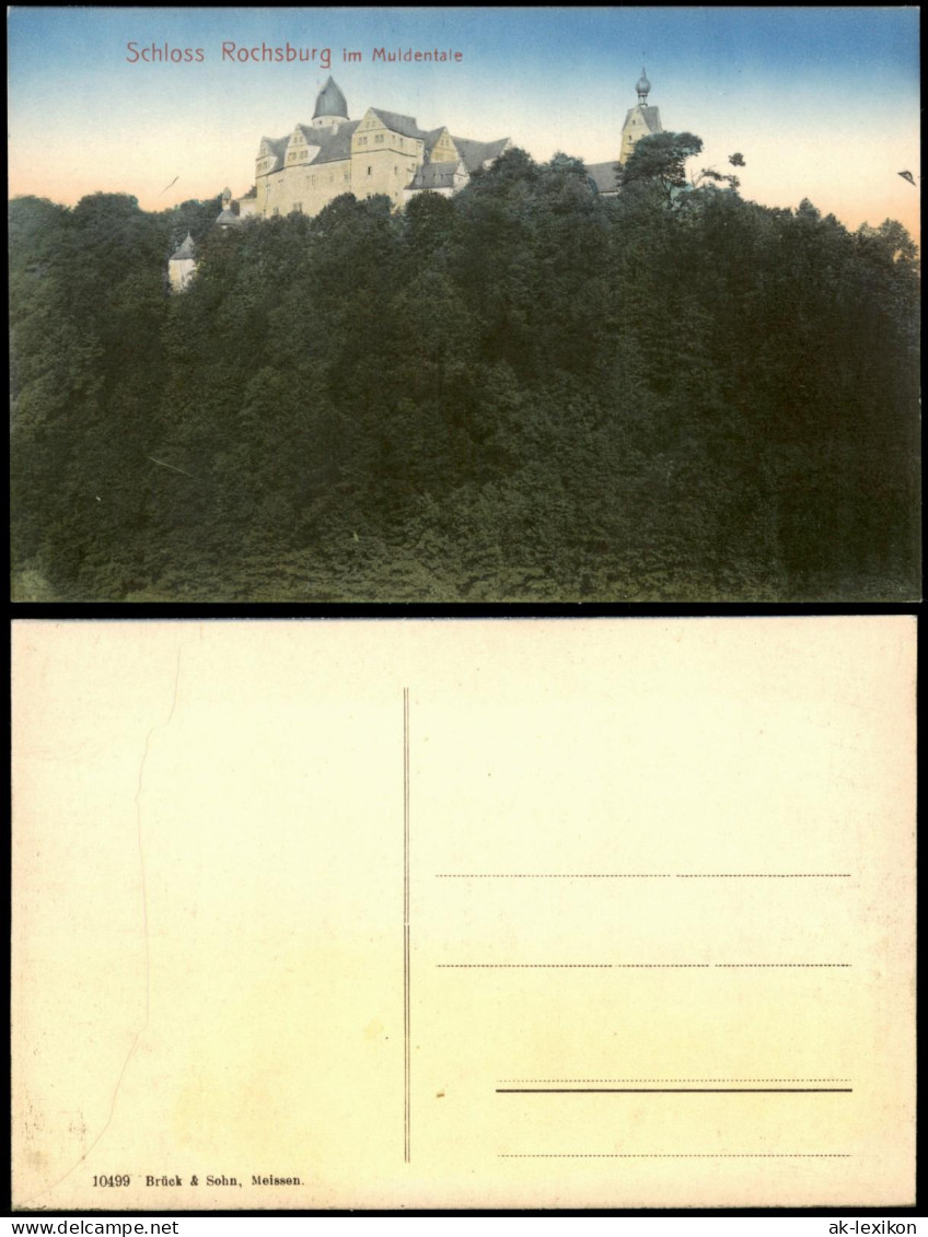 Ansichtskarte Rochsburg-Lunzenau Schloss Rochsburg 1909