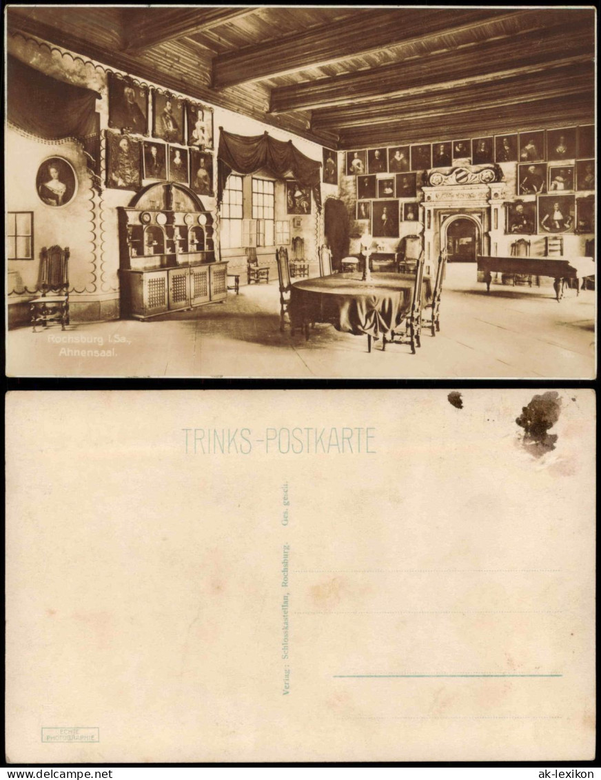 Ansichtskarte Rochsburg-Lunzenau Schloss Schlosskastellan 1928