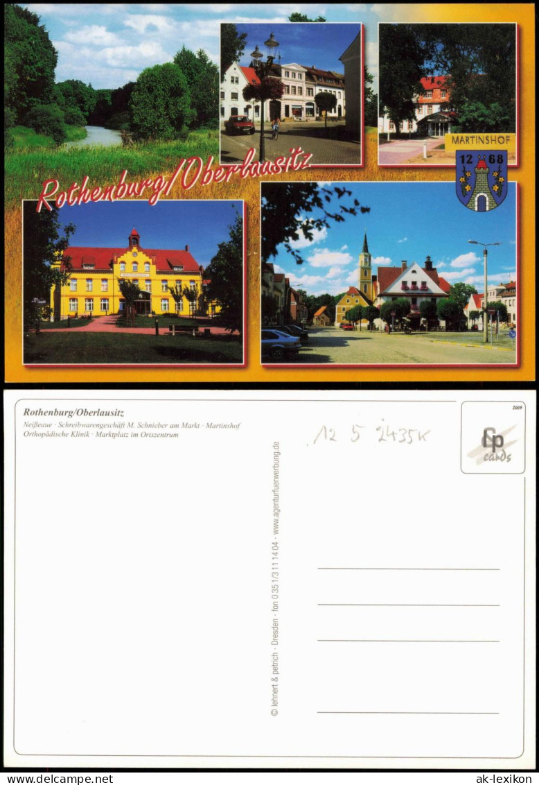 Ansichtskarte Rothenburg (Oberlausitz) Rózbork Mehrbild Stadtansichten 2008