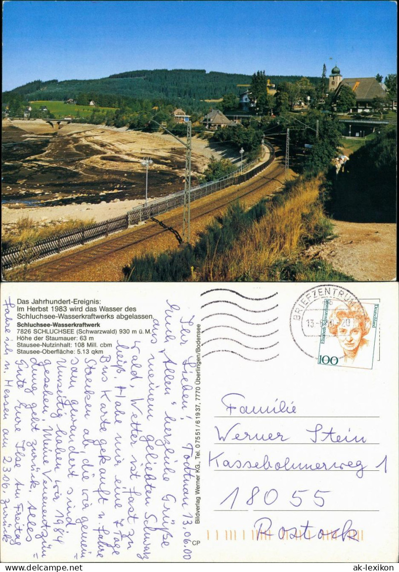 Ansichtskarte Schluchsee Schluchsee - abgelassenes Wasser 1983