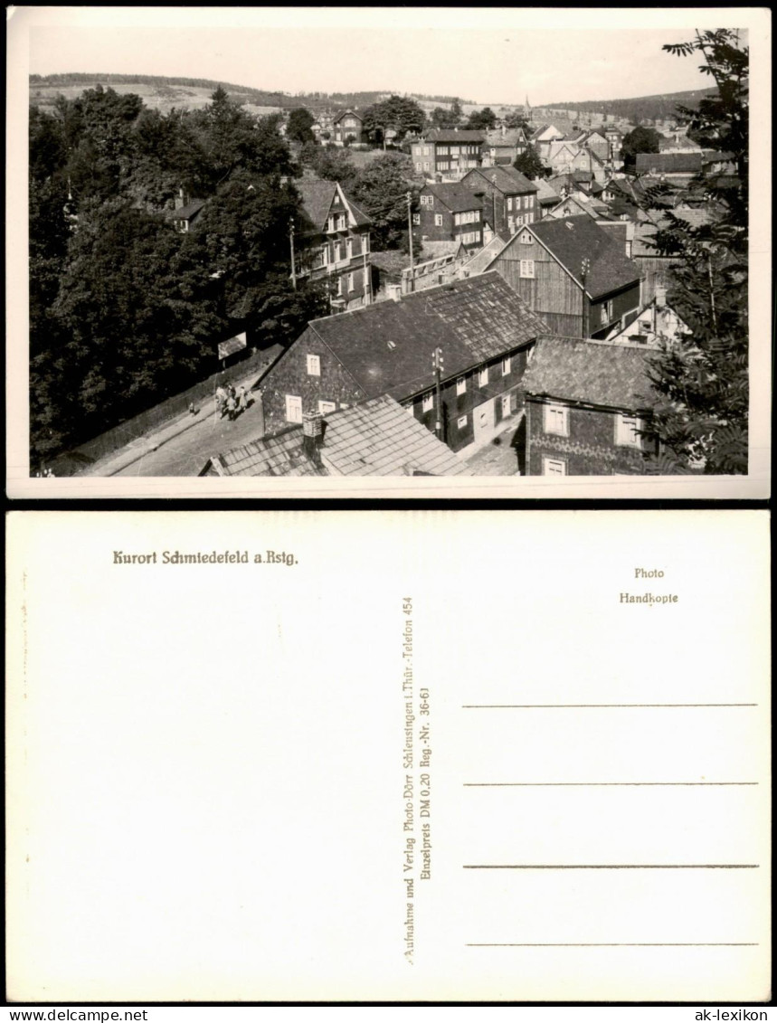 Ansichtskarte Schmiedefeld (Rennsteig) Stadtpartie 1961