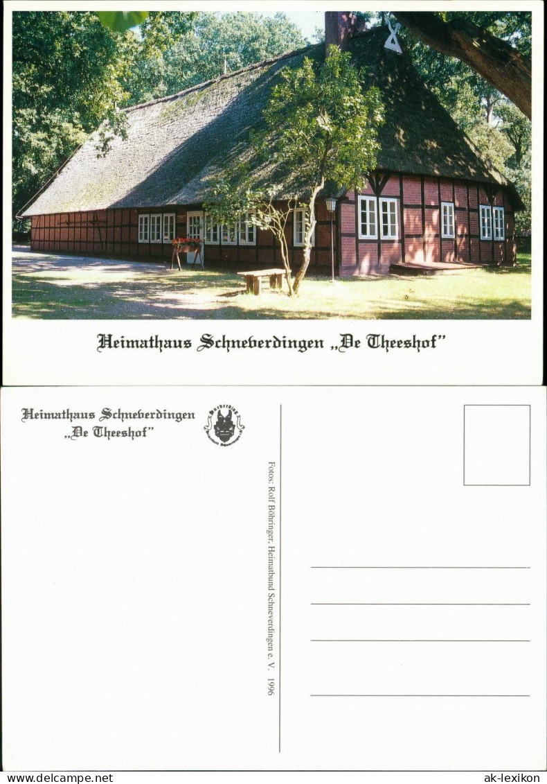 Ansichtskarte Schneverdingen Heimathaus Schneverdingen "De Theeshof" 1996