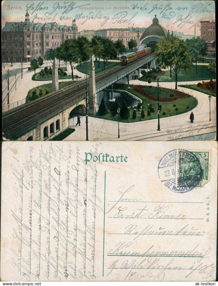 Ansichtskarte Schöneberg-Berlin Bahnhof Nollendorfplatz 1907