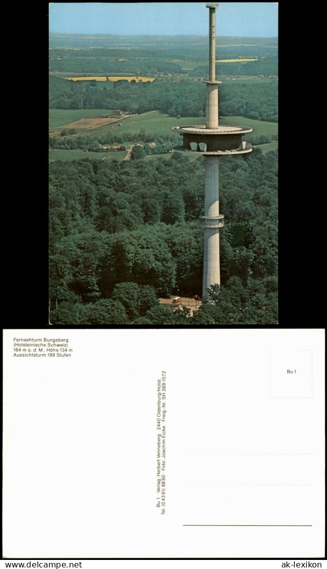 Ansichtskarte Schönwalde am Bungsberg Fernsehturm Luftbild 1968