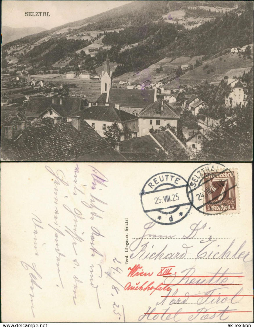 Ansichtskarte Selzthal Stadtpartie bei Lienzen 1925