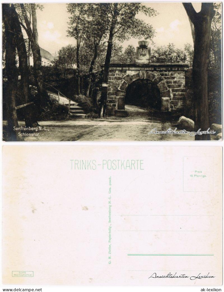 Ansichtskarte Senftenberg (Niederlausitz) Partie am Schloßtor 1928