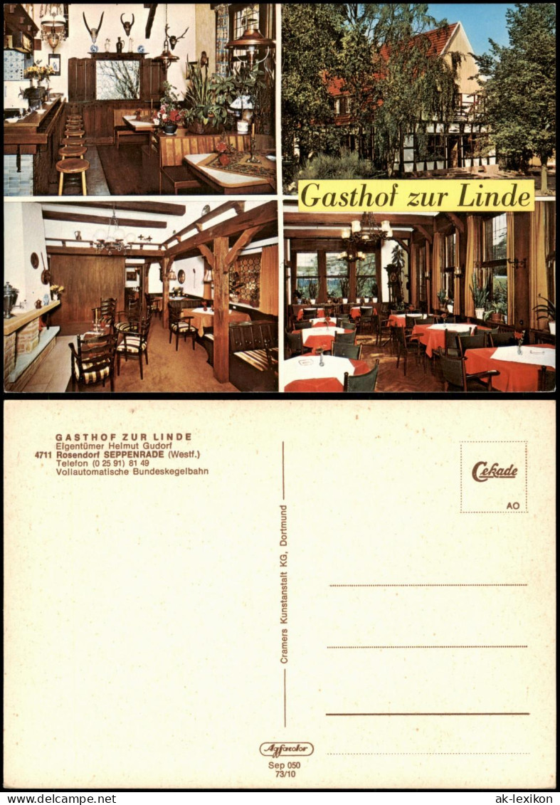 Ansichtskarte Seppenrade-Lüdinghausen Gasthof zur Linde 4 Bild 1973