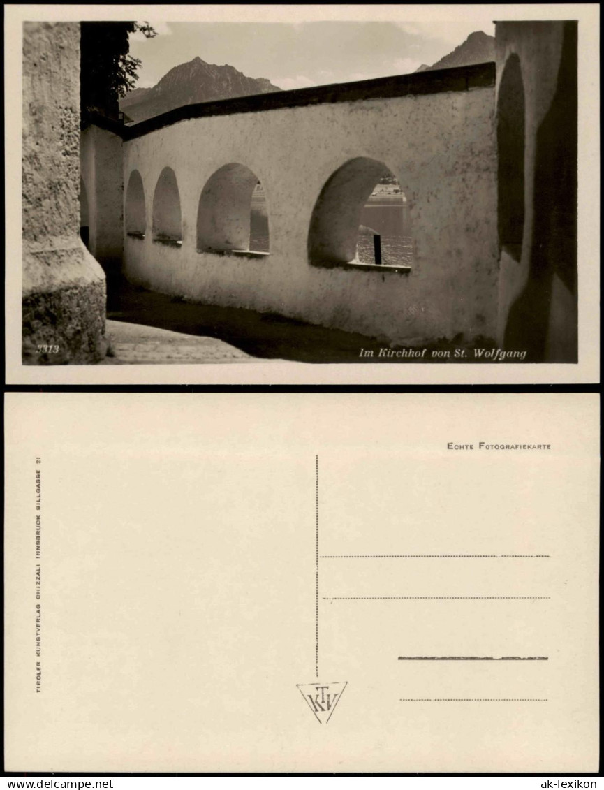 Ansichtskarte St. Wolfgang im Salzkammergut Im Kirchhof von St. Wolfgang 1940