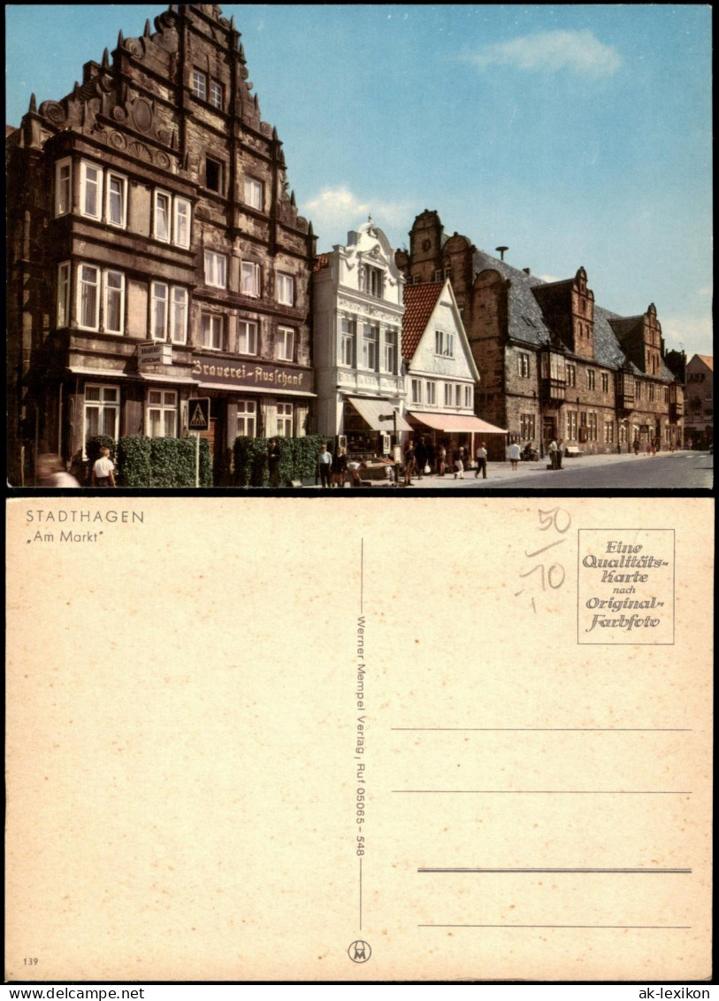 Ansichtskarte Stadthagen Am Markt - Brauerei Ausschank 1979