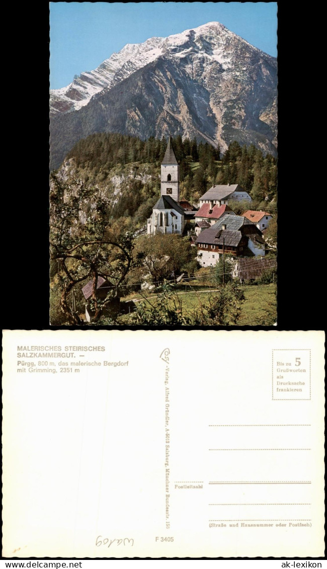 Ansichtskarte Stainach-Pürgg Panorama Berge bei Pürgg 1975