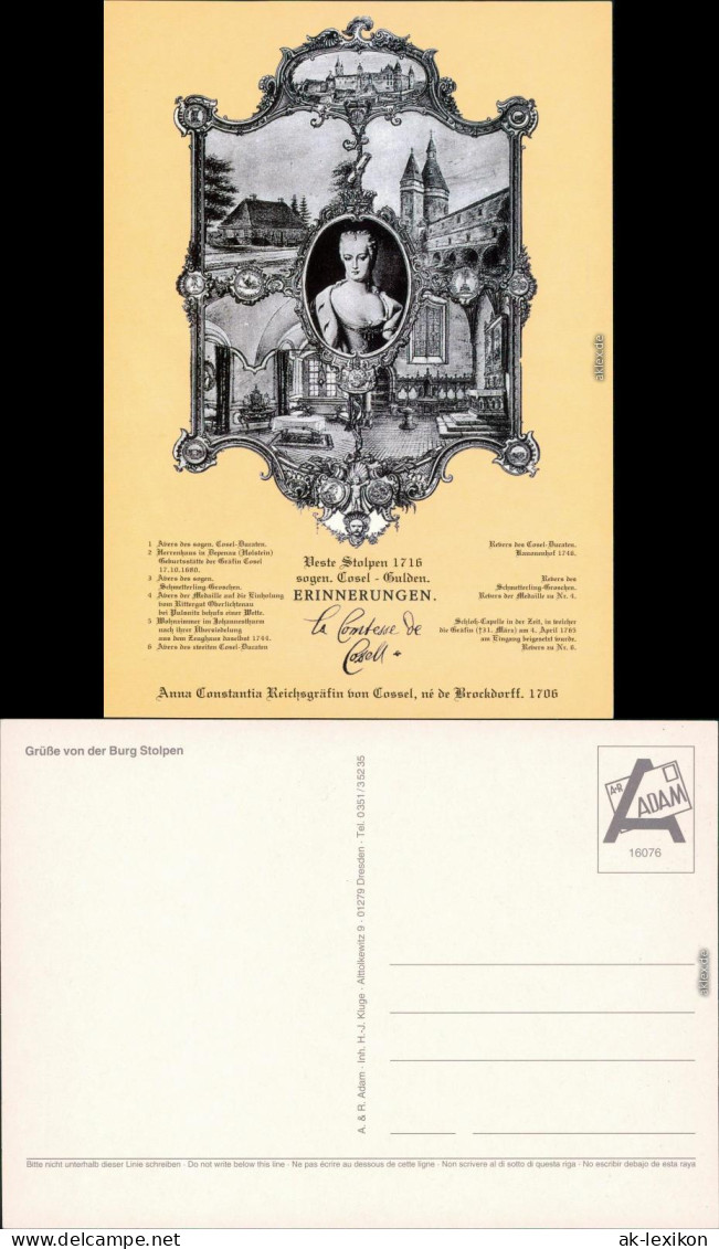 Ansichtskarte Stolpen Burg Stolpen 1995