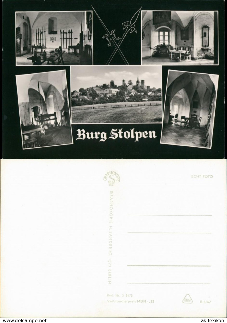Ansichtskarte Stolpen Burg Stolpen Mehrbild 1967