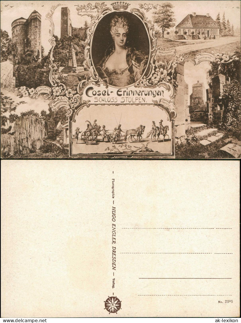 Ansichtskarte Stolpen Burg Stolpen Mehrbild Gräfin Cosel 1918