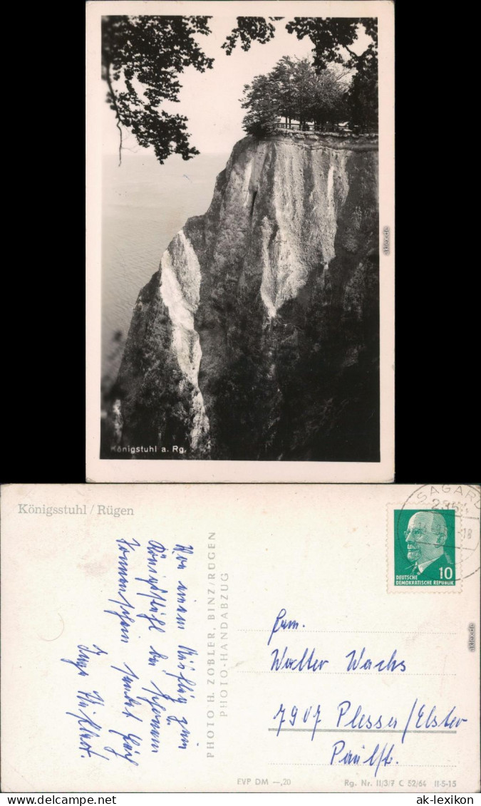 Ansichtskarte Stubbenkammer-Sassnitz Saßnitz Königsstuhl 1964
