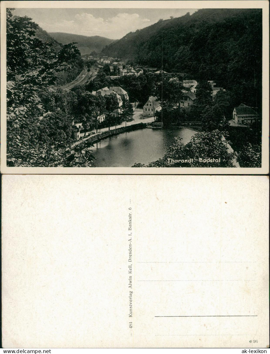 Ansichtskarte Tharandt Panorama-Ansicht Tharandt Badetal 1930