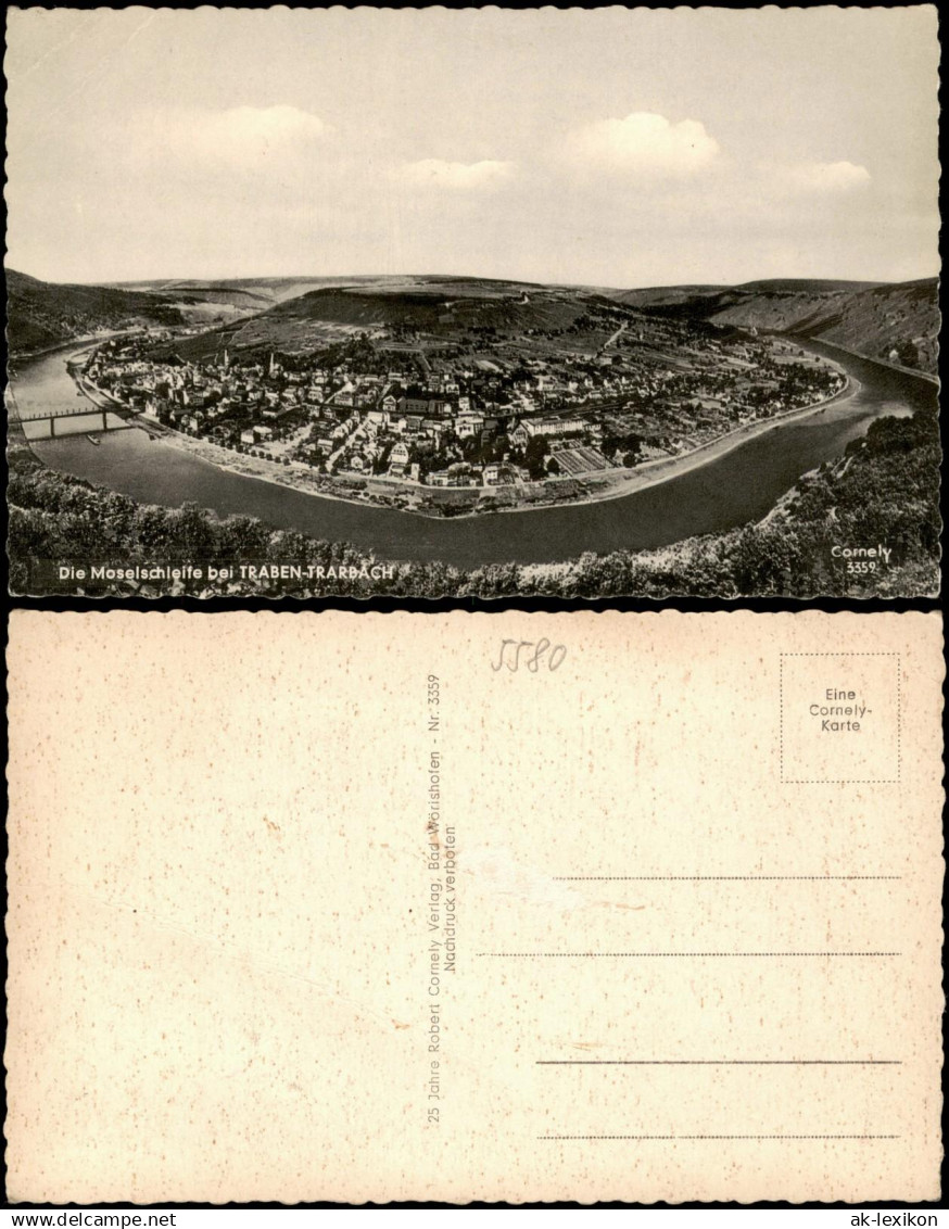 Ansichtskarte Traben-Trarbach Die Moselschleife bei TRABEN-TRARBACH 1955