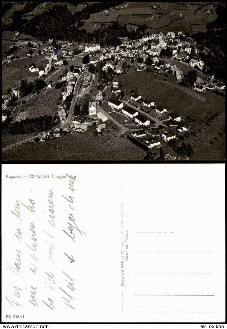 Ansichtskarte Trogen AR Luftbild Flugaufnahme 1968