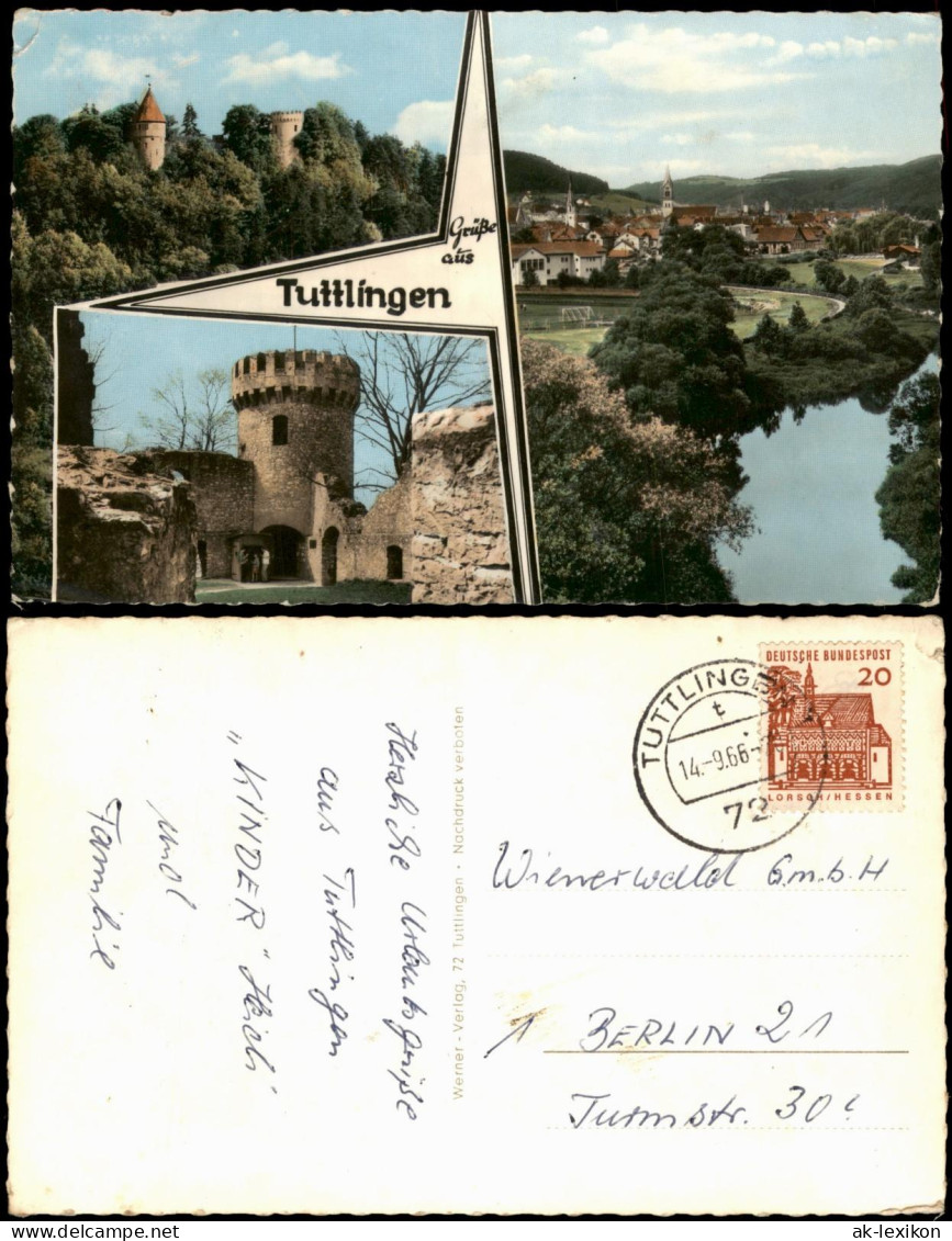 Ansichtskarte Tuttlingen Mehrbildkarte mit 3 Ortsansichten 1966