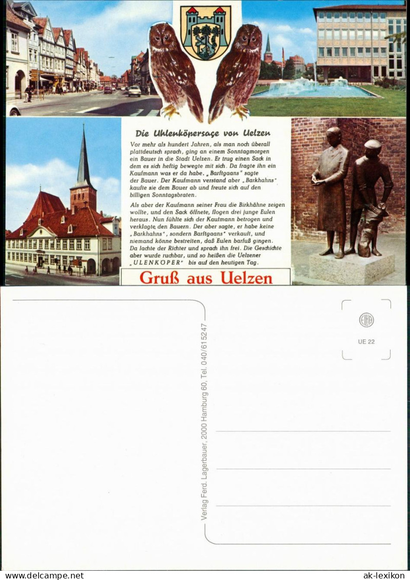 Ansichtskarte Uelzen Die Uhlenkörpersage von Uelzen, Ansichten 1980