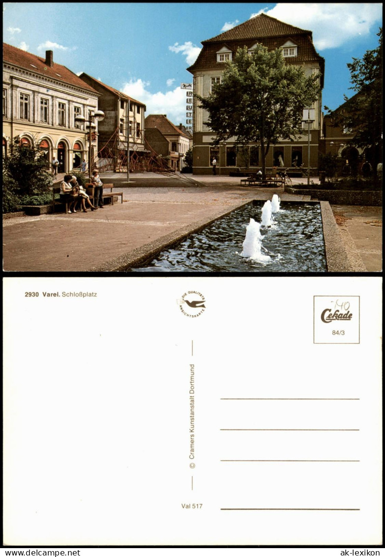 Ansichtskarte Varel Schloßplatz 1984