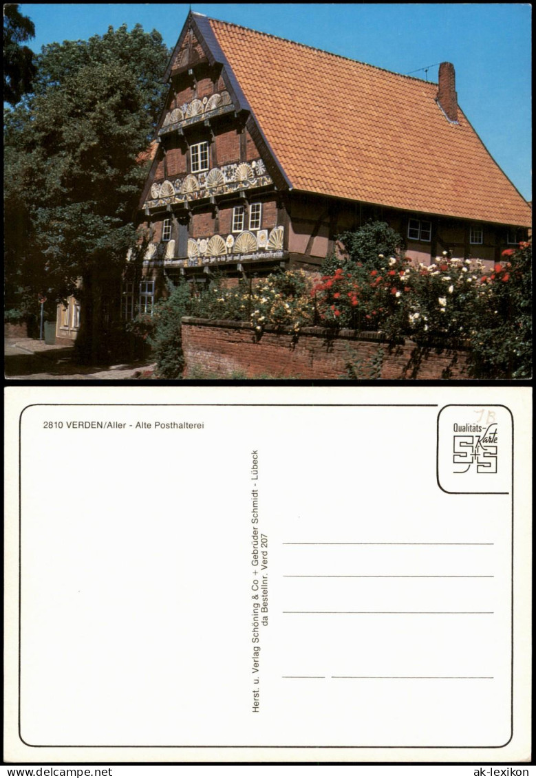 Ansichtskarte Verden (Aller) Alte Posthalterei 1980