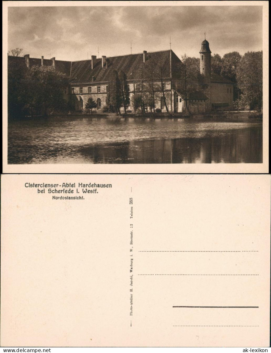 Ansichtskarte Warburg Kloster Hardehausen b. Scherfede 1922