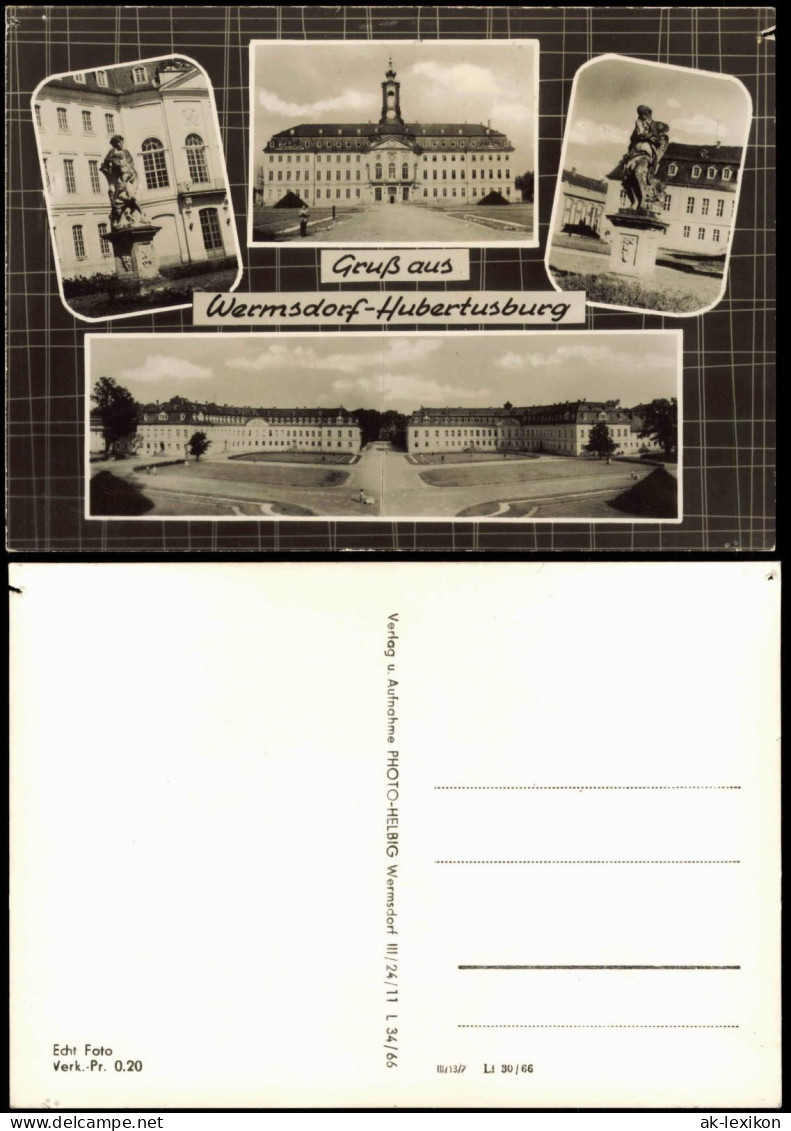 Ansichtskarte Wermsdorf DDR Mehrbild-AK Gruss aus Wermsdorf-Hubertusburg 1966