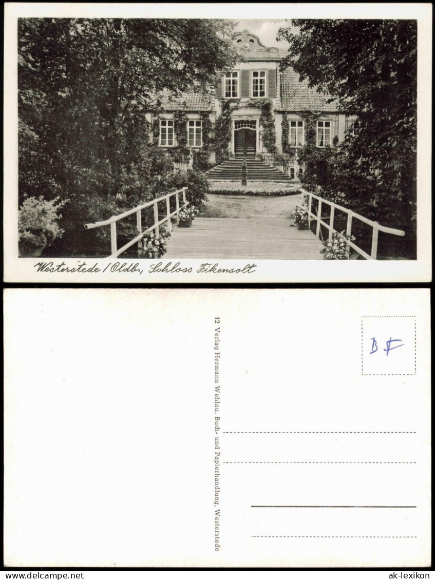 Ansichtskarte Westerstede Westerstede/Oldb., Schloss Fikensolt 1950