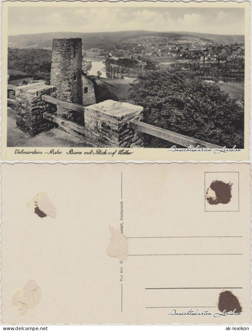 Ansichtskarte Wetter (Ruhr) Blick auf Wetter mit Fabrikanlage 1939