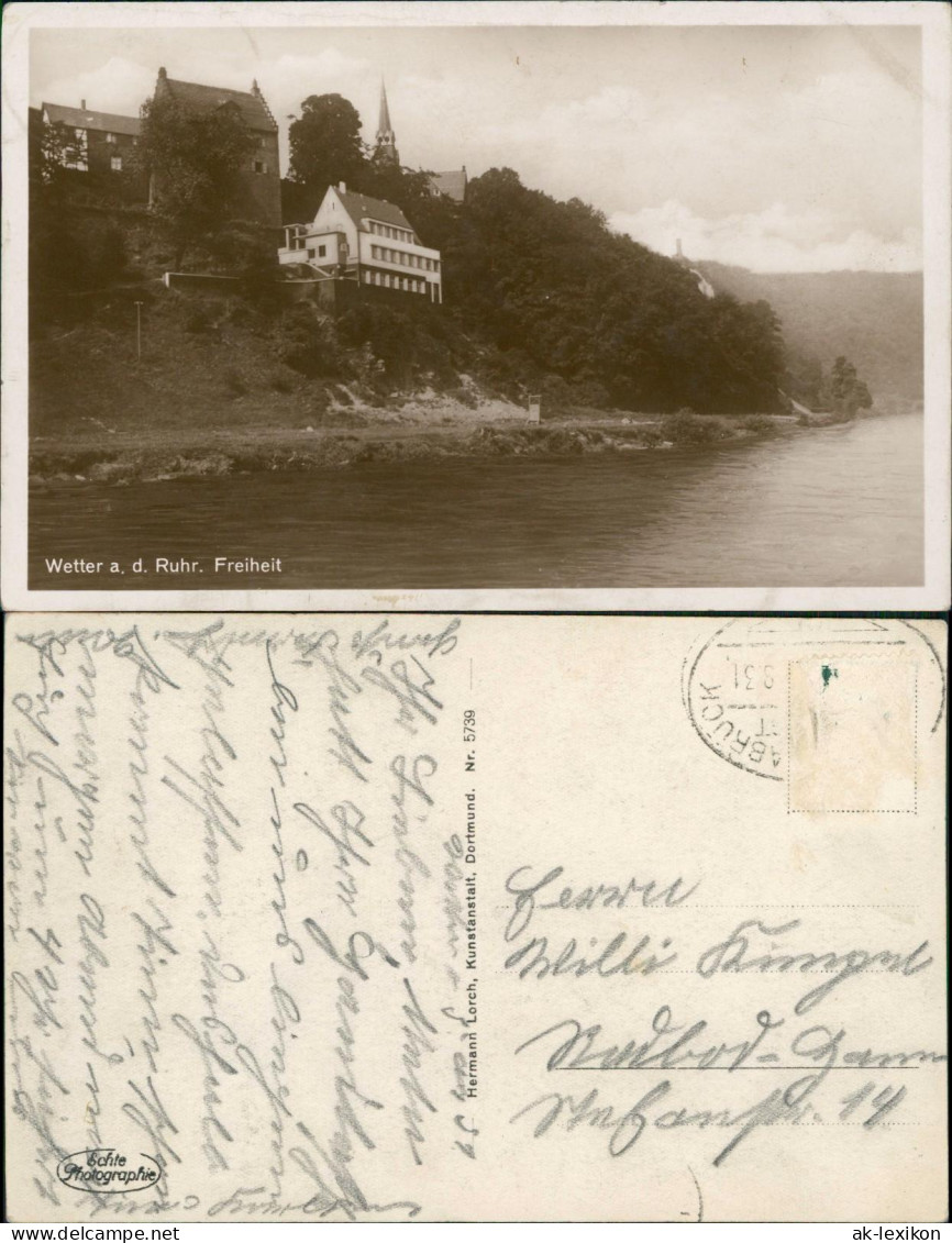 Ansichtskarte Wetter (Ruhr) Freiheit 1929