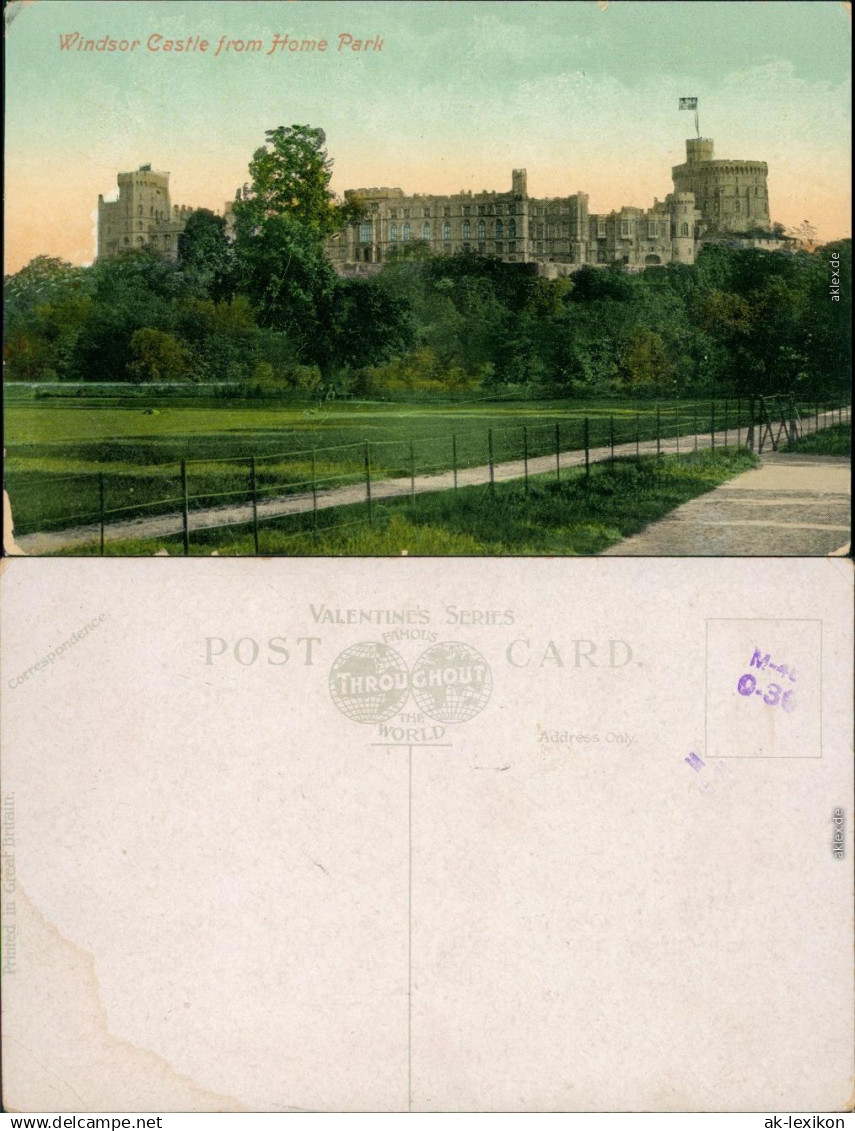 Ansichtskarte Windsor Windsor Castle Schloss 1913