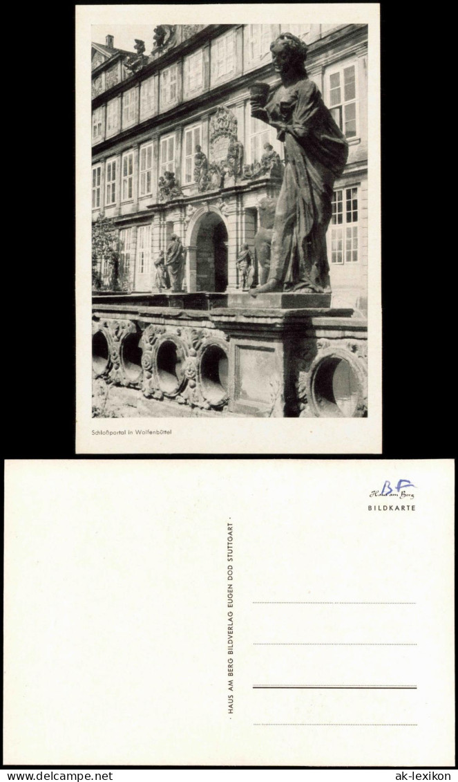 Ansichtskarte Wolfenbüttel Schloßportal in Wolfenbüttel 1960