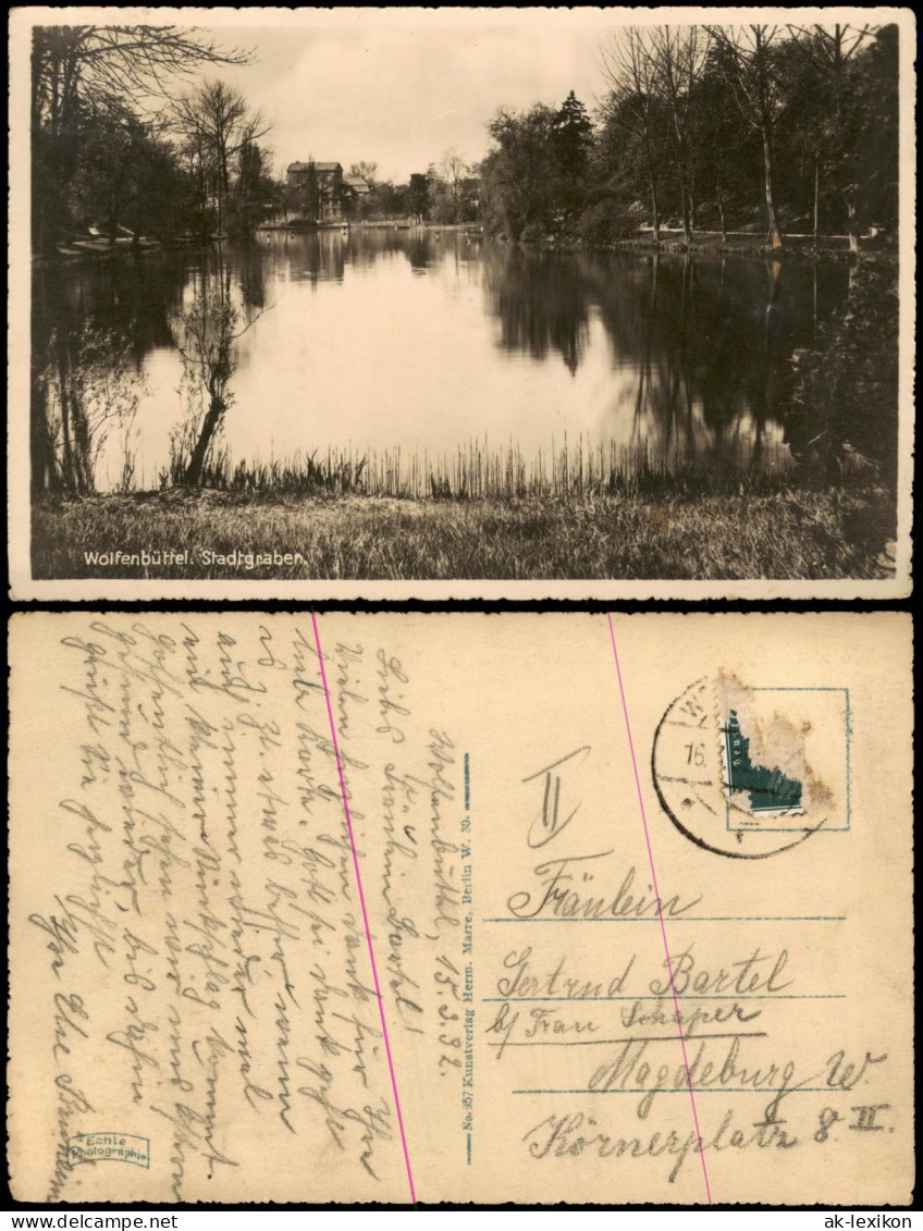 Ansichtskarte Wolfenbüttel Stadtgarben 1930