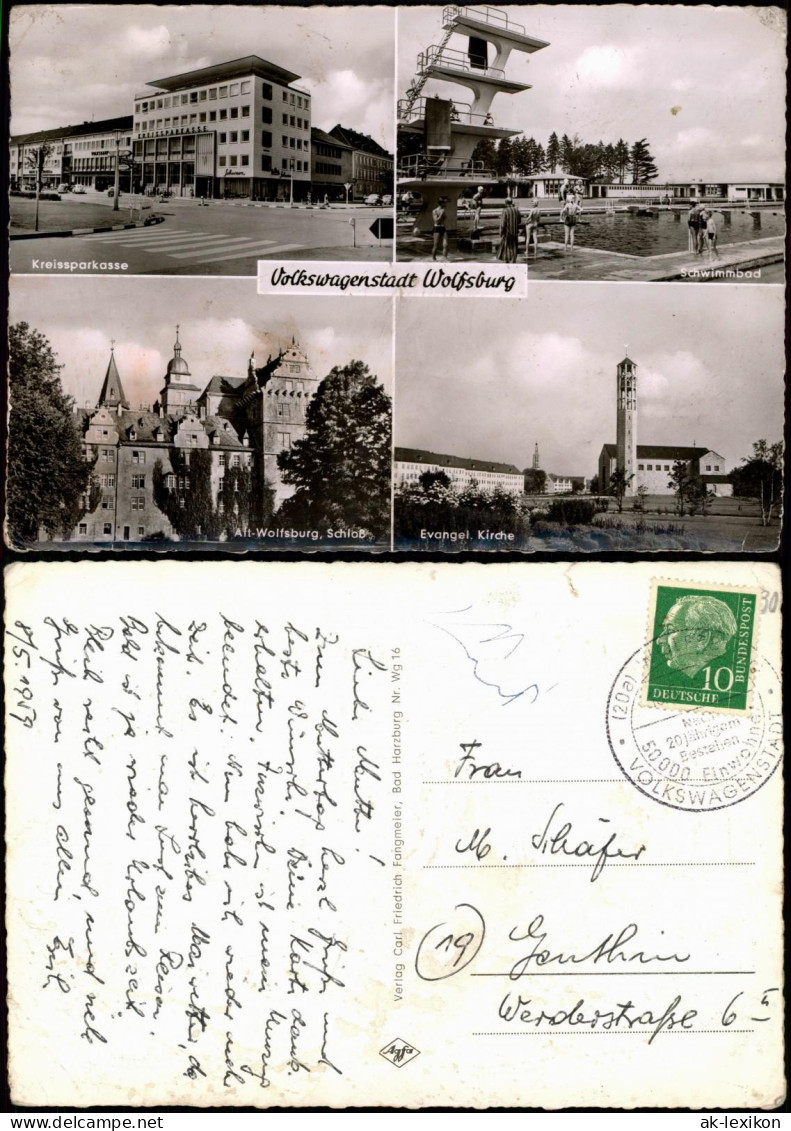 Ansichtskarte Wolfsburg Mehrbildkarte 1965