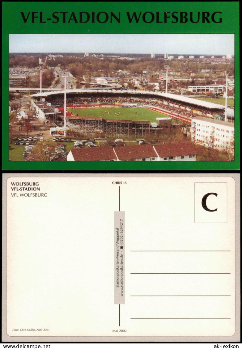 Ansichtskarte Wolfsburg VFL-STADION WOLFSBURG Football Stadium 2001/2002