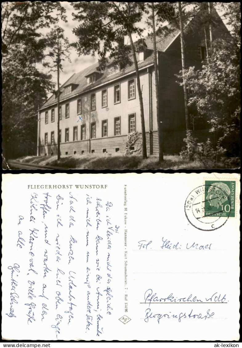 Ansichtskarte Wunstorf Fliegerhorst Wunstorf, Kasernengebäude 1956