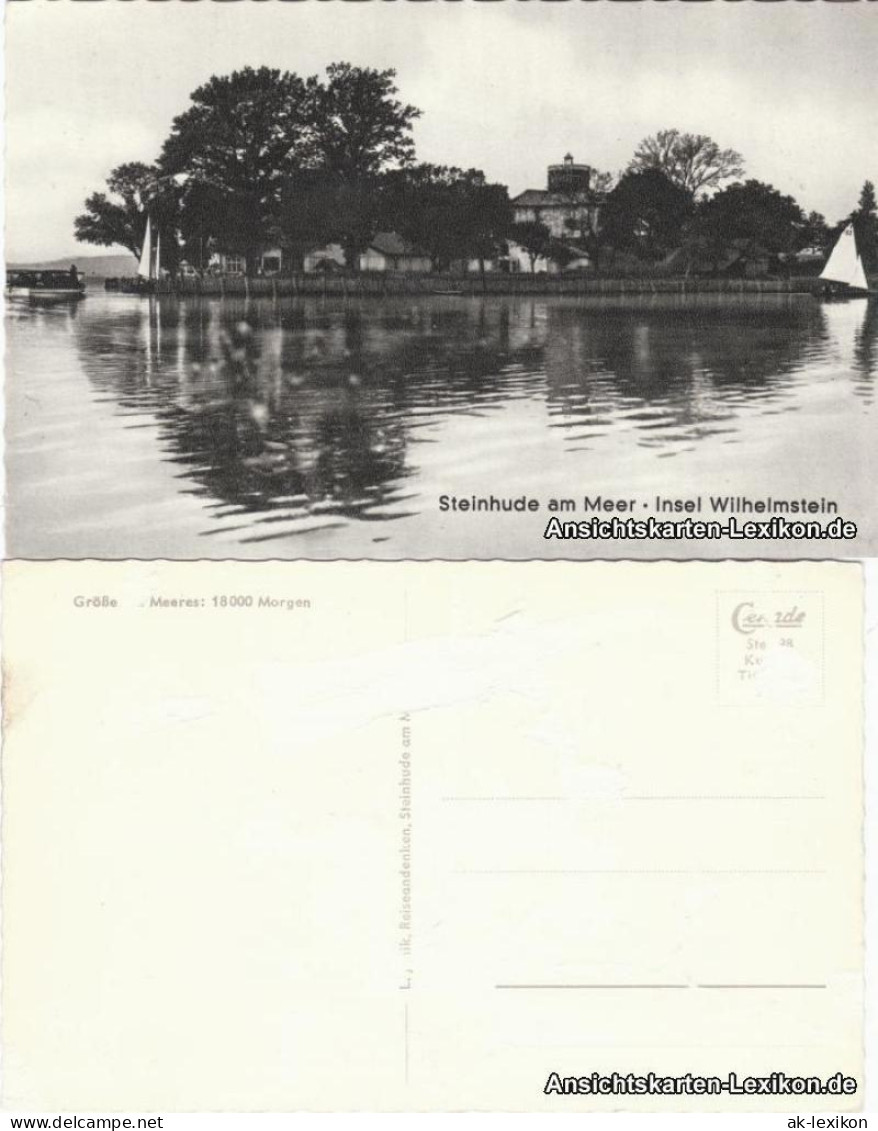 Ansichtskarte Wunstorf Insel Wilhelmstein - Steinhude am Meer 1970