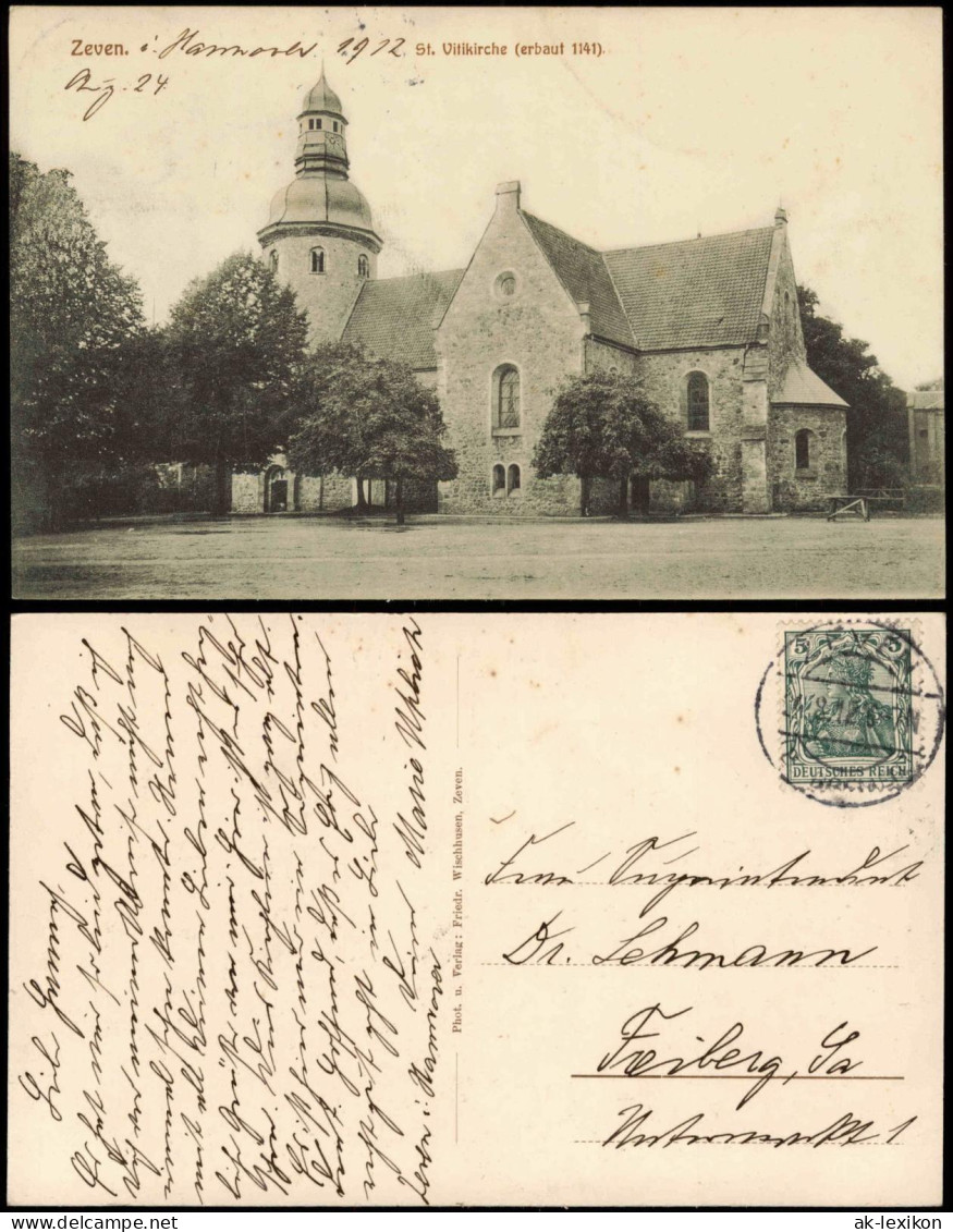 Ansichtskarte Zeven St. Vitikirche (erbaut 1141). 1912