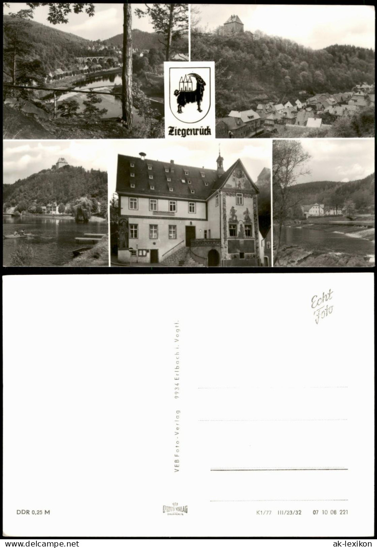 Ansichtskarte Ziegenrück/Saale Stadtteilansichten 1971